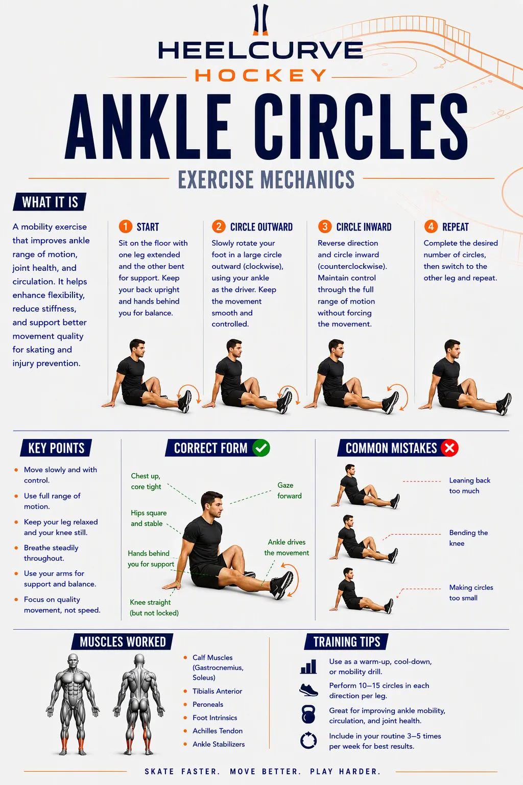 Ankle circles diagram